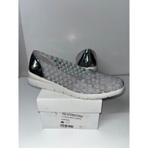 Easy Spirit Silver and Gray Shimmery sneakers.